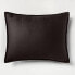 Фото #3 товара King Heavyweight Linen Blend Quilt Pillow Sham Washed Black - Casaluna