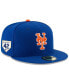 Фото #1 товара Men's Royal New York Mets 2023 Jackie Robinson Day 59FIFTY Fitted Hat