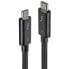 Фото #5 товара Lindy Thunderbolt 3 Cable 0.5m - 0.5 m - USB C - USB C - USB 3.2 Gen 1 (3.1 Gen 1) - Male/Male - Black