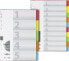 Фото #1 товара Канцелярский товар PAGNA Прозрачные вкладки для индексации 10 шт. с обложкой 5-цветной