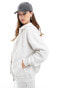 Фото #1 товара Cotton On classic zip through hoodie in vintage white