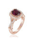 Кольцо Suzy Levian New York Rose Red CZ Engagement. Красный, 8 - фото #2