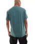 Фото #4 товара Hollister relaxed fit t-shirt in dark green