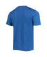 ფოტო #4 პროდუქტის Men's Royal, Charcoal Los Angeles Rams Meter T-shirt and Shorts Sleep Set
