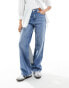 4th & Reckless wide leg jeans in antique blue