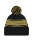 Фото #2 товара Men's Navy Milwaukee Brewers Chilled Cuffed Knit Hat with Pom