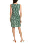 Фото #2 товара Платье женское Jude Connally Beth, зеленое с желто-коричневым принтом 35.25 дюйма