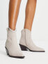 ASOS DESIGN Rocket western ankle boots in taupe