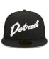 ფოტო #3 პროდუქტის Men's Black Detroit Pistons 2023/24 City Edition 59FIFTY Fitted Hat