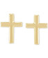 Фото #3 товара Серьги Macys Polished Cross