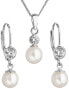 Фото #1 товара Women´s pearl set with Pavon crystals 29006.1 white