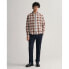 GANT Reg Ut Brushed Oxford Check long sleeve shirt