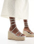 Фото #1 товара Simmi London Simona embellished espadrille in silver