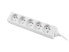 Фото #2 товара Lanberg PS0-05E-0150-W - 1.5 m - 5 AC outlet(s) - Indoor - White - 10 A