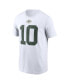 Men's Jordan Love White Green Bay Packers Player Name and Number T-shirt