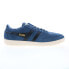 Фото #1 товара Gola Inca Suede CMA687 Mens Blue Suede Lace Up Lifestyle Sneakers Shoes 13
