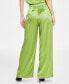 Фото #2 товара Women's Satin High-Rise Pull-On Pants, Created for Macy's