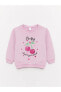 Фото #2 товара Bisiklet Yaka Baskılı Kız Bebek Sweatshirt