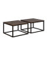 Фото #2 товара Arcadia Acacia Wood Set Of 2 Rectangle Coffee Tables