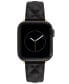 Фото #1 товара Women's Black Quilted Genuine Leather Band Compatible with 42/44/45/Ultra/Ultra 2 Apple Watch