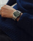 Фото #5 товара Наручные часы Caravelle Men's Diamond-Accent 40mm Black Stainless Steel Bracelet Watch.