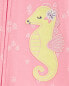 Baby 1-Piece Sea Horse 100% Snug Fit Cotton Footless Pajamas 24M