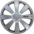 Фото #2 товара J-Tec J13586 Set of 13-Inch / 33-cm Wheel Trims in Silver and Chrome