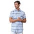 ფოტო #10 პროდუქტის Mens' Short Sleeve Linen Button Down Shirt