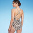 Фото #3 товара Women's Leopard Print Wrap Belt Medium Coverage One Piece Swimsuit - Kona Sol