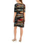 Petite Zig-Zag-Print Dress