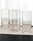Фото #1 товара Высокие стаканы с декором в золоте Hotel Collection, набор из 4-хшт, создано для Macy's