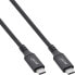 Фото #1 товара InLine USB4 Cable - USB-C male/male - 8K60Hz - black - 0.5m