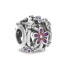 Женские бусы Pandora OPENWORK PURPLE DAISY Серебристый Фиолетовый - фото #3