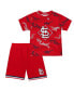 Toddler Boys and Girls Red St. Louis Cardinals Field Ball T-shirt and Shorts Set