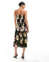 Фото #2 товара Abercrombie & Fitch Emerson strapless printed maxi dress in pink