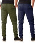 ფოტო #2 პროდუქტის Men's Slim Fit Stretch Cargo Jogger Pants, Pack of 2