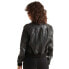 Фото #2 товара SUPERDRY Studios Knit Collar Leather bomber jacket