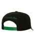Фото #3 товара Men's Black, Kelly Green Boston Celtics Soul XL Logo Pro Crown Snapback Hat