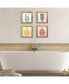 Фото #7 товара Stratton Home Decor Set of 4 -Floss, Flush, Wipe, Wash Wall Art