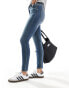 Фото #1 товара Pull&Bear high rise skinny jeans in blue