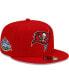 ფოტო #1 პროდუქტის Men's Red Tampa Bay Buccaneers Patch Up Super Bowl XXXVII 59FIFTY Fitted Hat