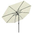 Фото #3 товара Cадовый зонт vidaXL 3-слойный с кривой и наклоном, пляжный, с защитой от ультрафиолета, 350 x 260 см, песочный