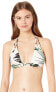 BCBGMAXAZRIA Womens 184733 Triangle Strap Halter Bikini Top Swimwear Size 6