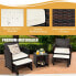 Фото #4 товара 5er Set Rattan Set Gartenmöbel