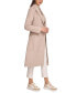 Фото #3 товара Women's Wool Blend Belted Wrap Coat