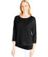 Calvin Klein Women's Dolman Sleeve Sweater Black XL
