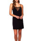 Фото #1 товара Women's Molly Soft Knit Elegant Dotted Mesh Plunge Chemise Lingerie