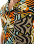 Фото #3 товара Another Influence beach short co-ord in tiger print