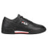 Фото #1 товара Fila Original Fitness Lace Up Mens Black Sneakers Casual Shoes 11F16LT-970