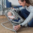 SUMMER INFANT 2in1 Liegestuhl, Schaukelliegestuhl, praktisch und tragbar, Spielzeug und beruhigende Vibrationen, grau meliert